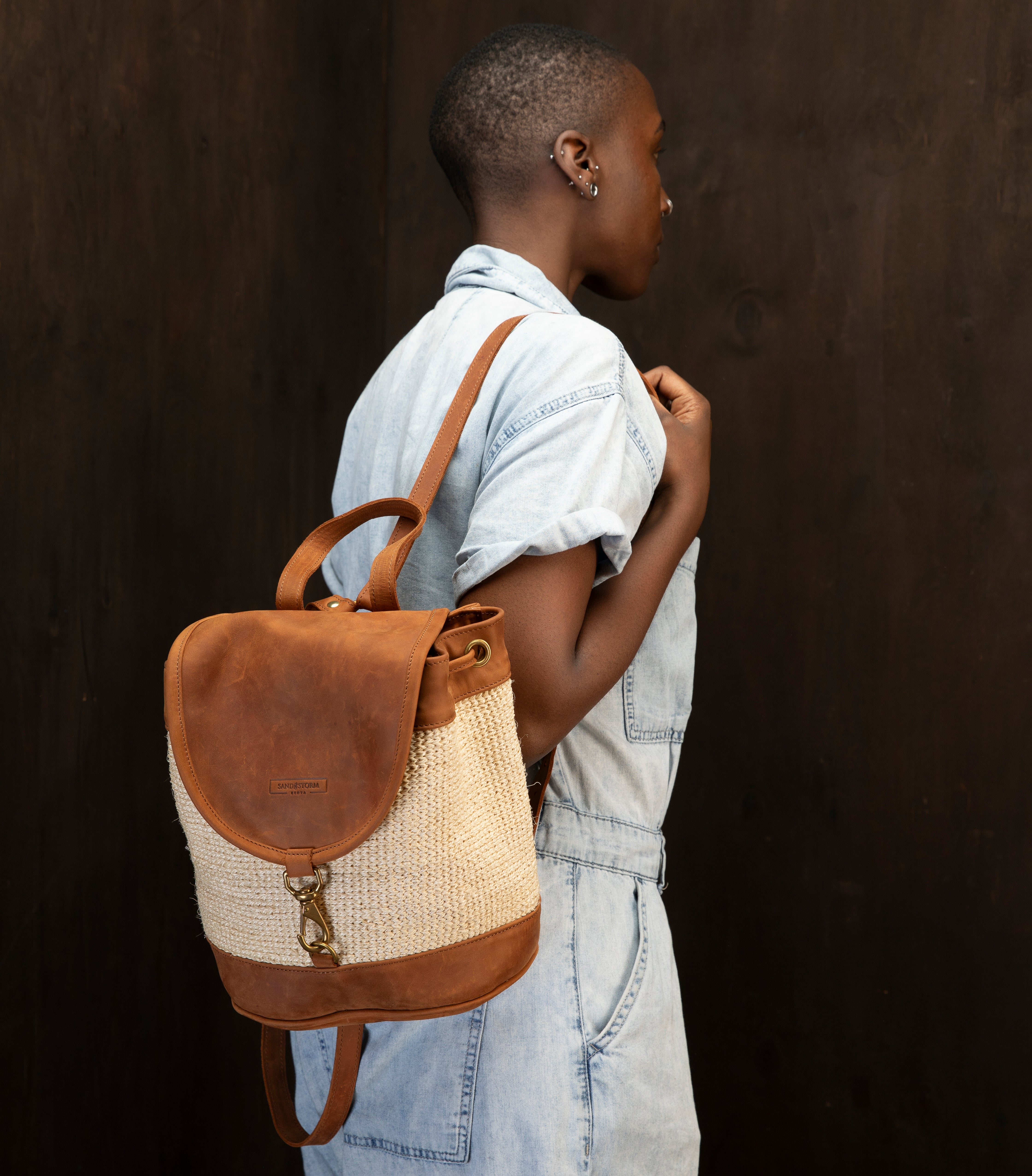 Sisal Woven Cecilia Backpack