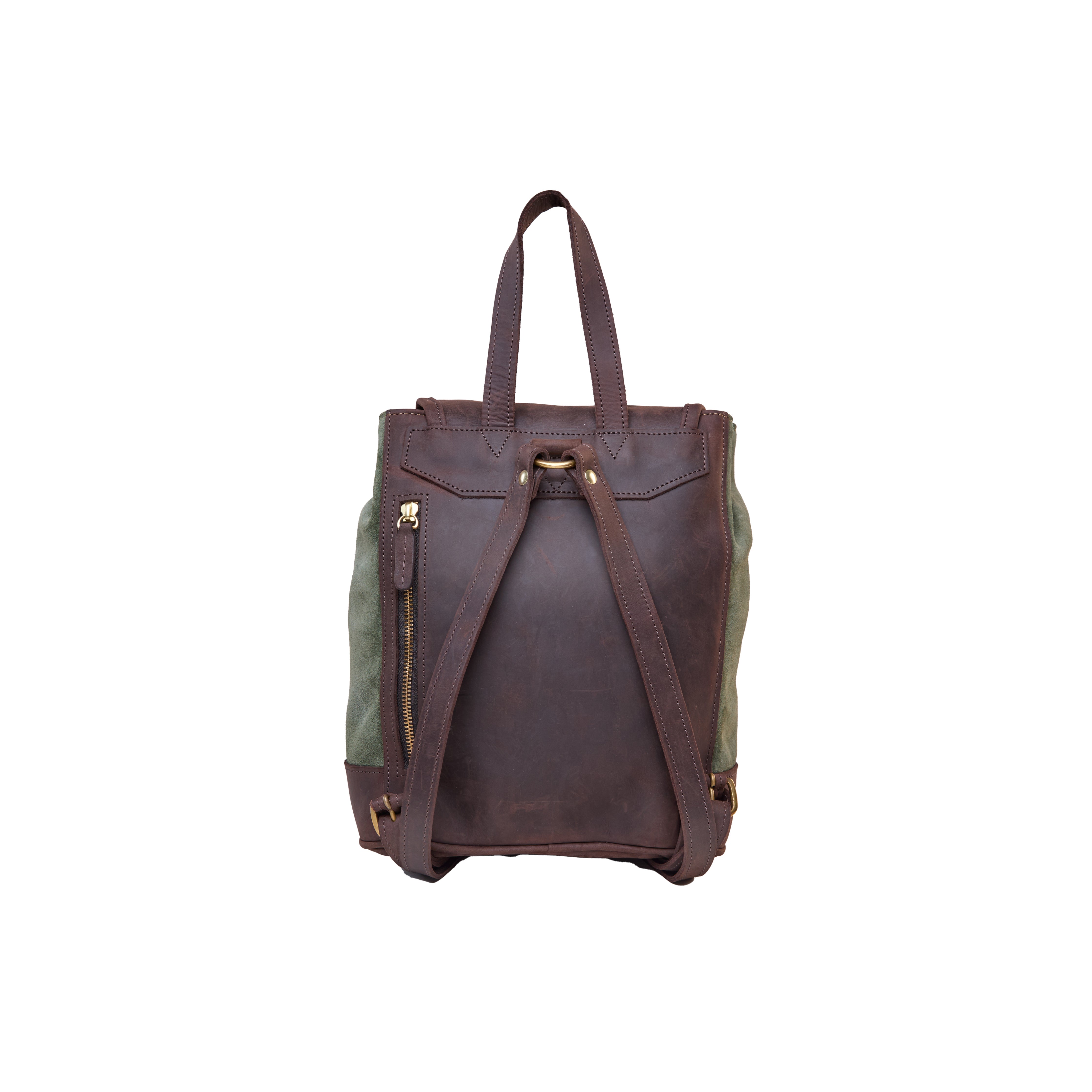 Suede Cecilia Backpack (Mocha Leather)