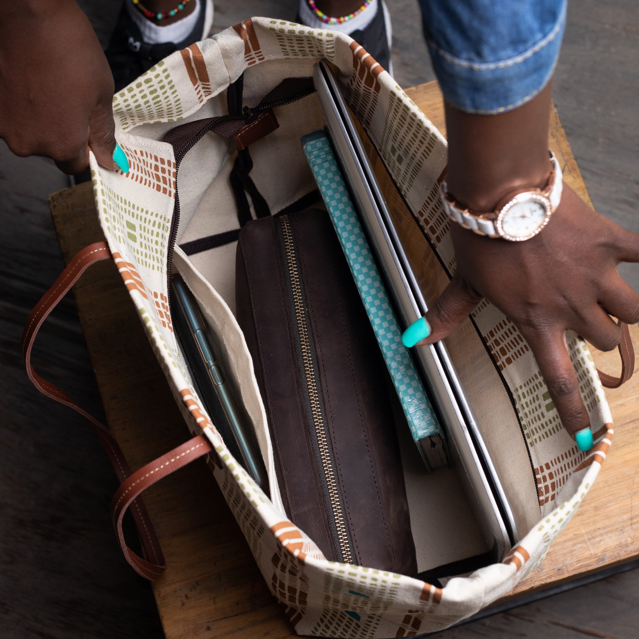 Gladys Tote - Loomstate Canvas - Sandstorm Kenya (KE)