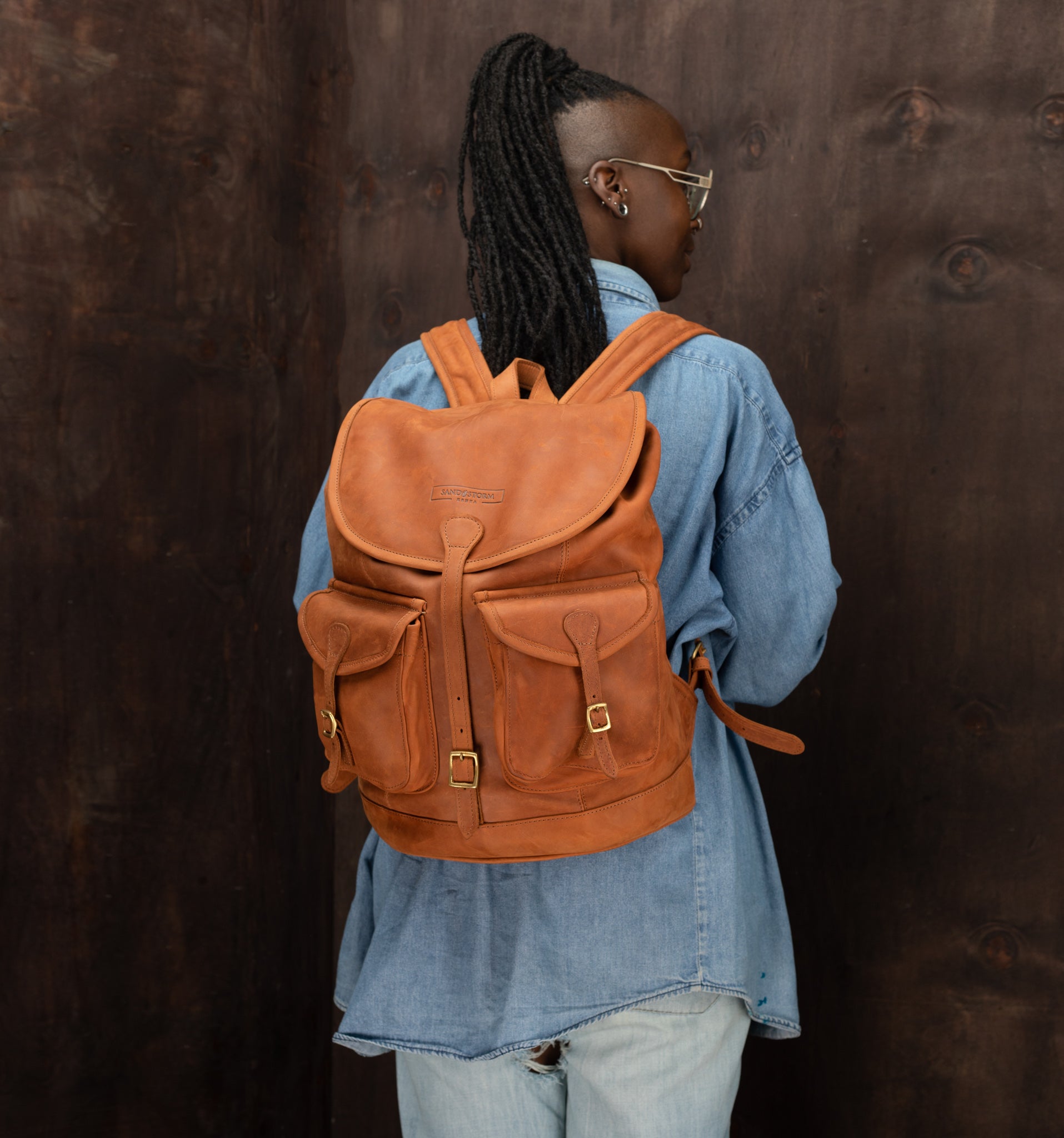 Pull up Leather Moshi Backpack